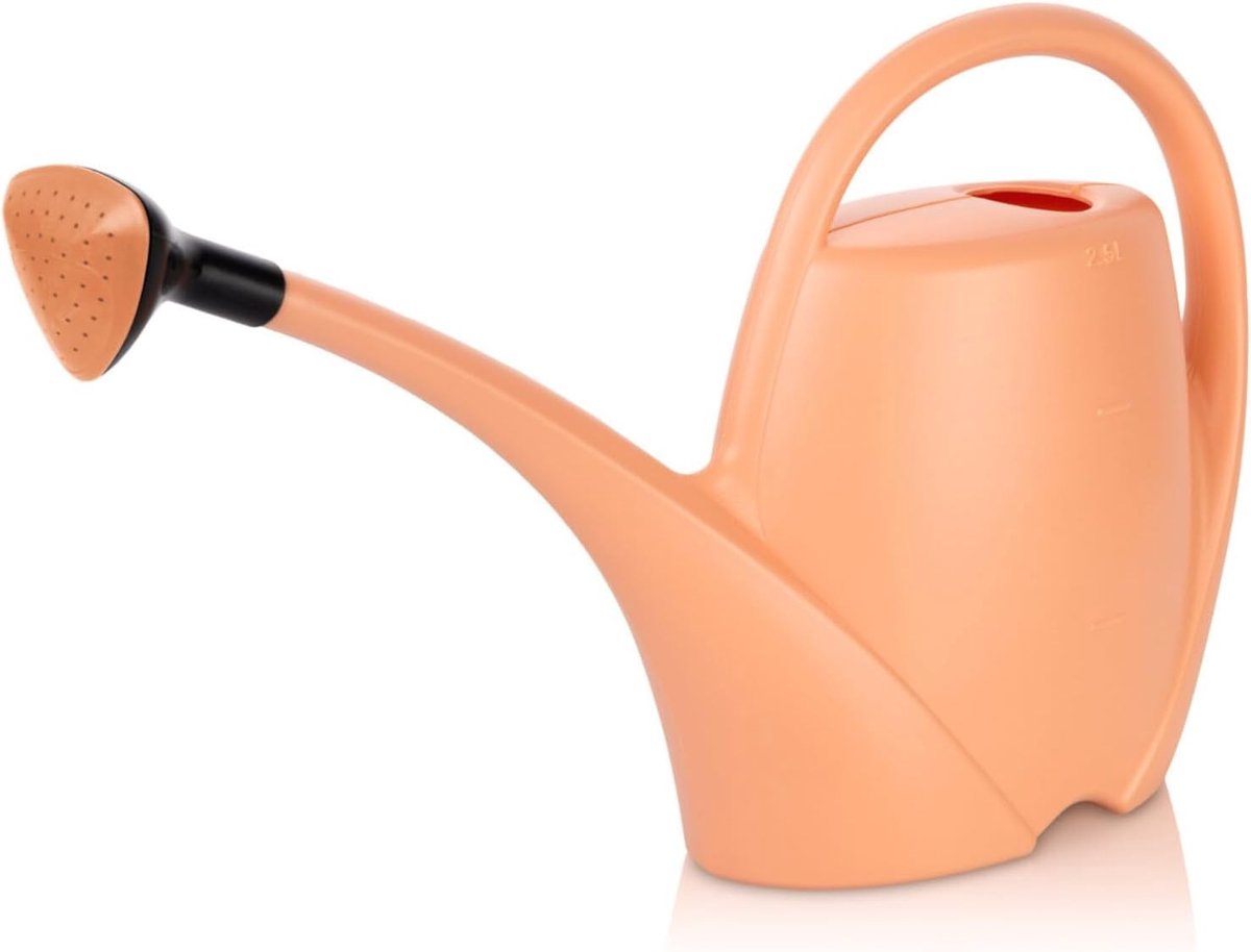 Gieter Klein met Douchekop - Perzik - 2,5 l - Hoogwaardig Kunststof - Voor Kamerplanten