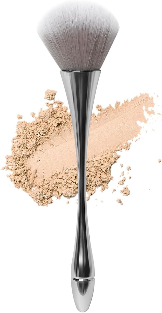 Kabuki poederkwast - groot formaat - zachte haren - ideaal voor foundation en bronzer - ShopVlot