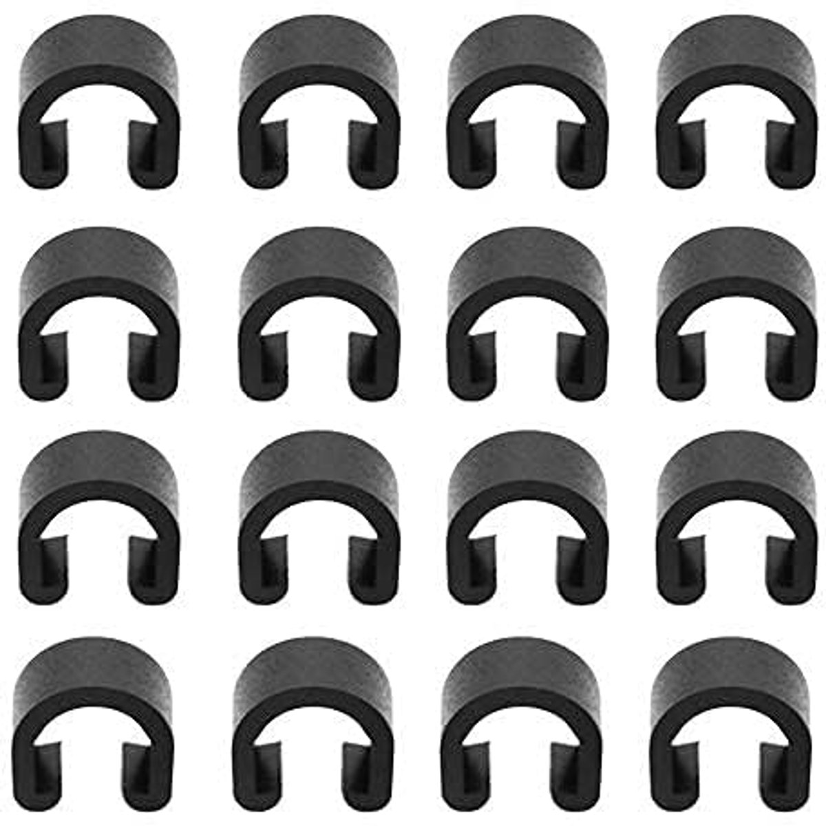 Fiets C-clips 40 stuks - Kunststof - 8 mm binnendiameter - Voor remkabel en schakelkabel - ShopVlot