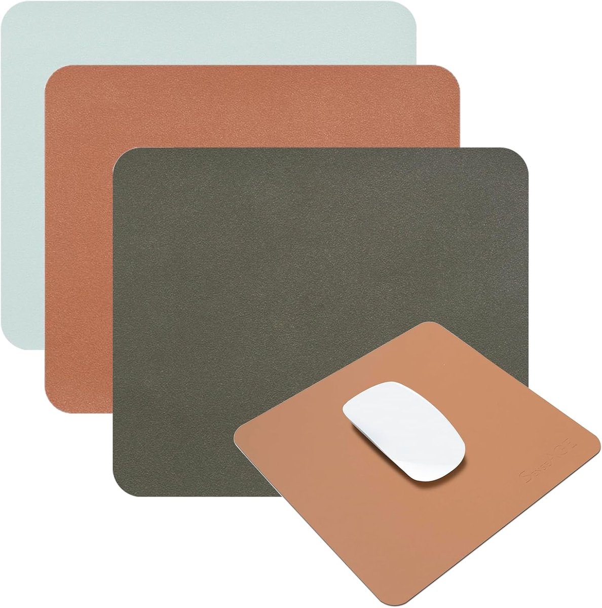 3 stuks waterdichte en vuilafstotende muismatten, draagbare muismat, voor computer en laptop, naadloos, antislip - ShopVlot