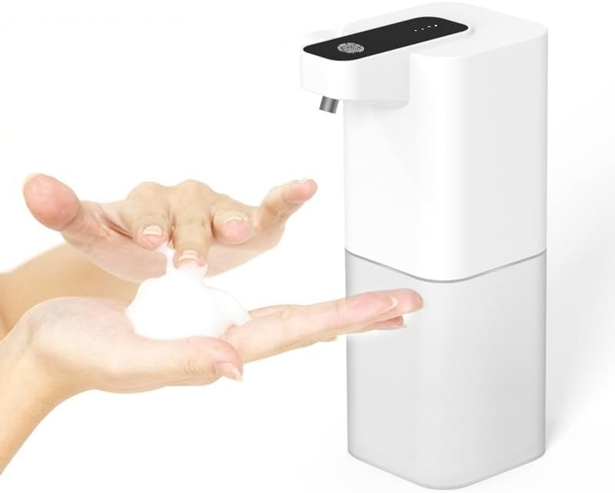 Automatic Soap Dispenser, 400 ml, Electric Soap Dispenser with USB Charging, Foam Wash, Hand Wash, Soap Dispenser - ShopVlot