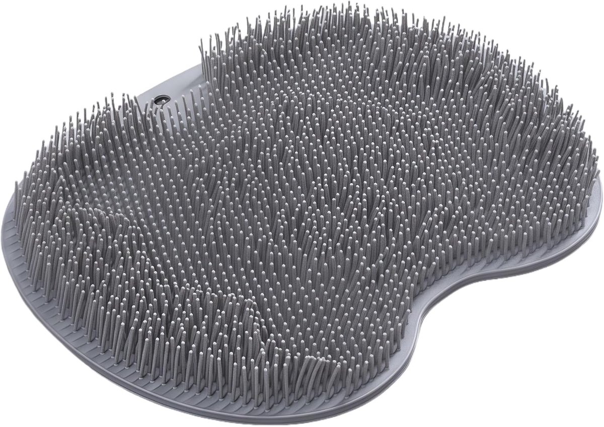 2-Piece Foot Scrubber for Shower, Foot Cleaner, Massage Mat with Non-Slip Suction, Cleans, Peels, Massages Your Feet - ShopVlot