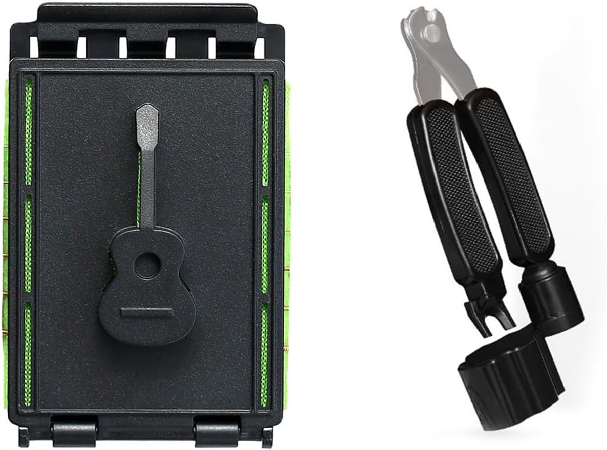 2 Pezzi Corde Chitarra Elettrica Strumenti Riparazione Chitarra Pulitore Corde Pulizia Tastiera Cambio Corde Accessori - ShopVlot