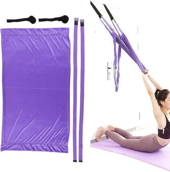 Aerial Yoga Hammock Yoga Training Swing Set Yoga Sling Inversion Tool Aerial Flying Dance Swing Handstand Split Leg - ShopVlot — afbeelding 5