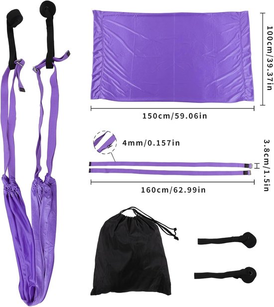 Aerial Yoga Hammock Yoga Training Swing Set Yoga Sling Inversion Tool Aerial Flying Dance Swing Handstand Split Leg - ShopVlot — afbeelding 4