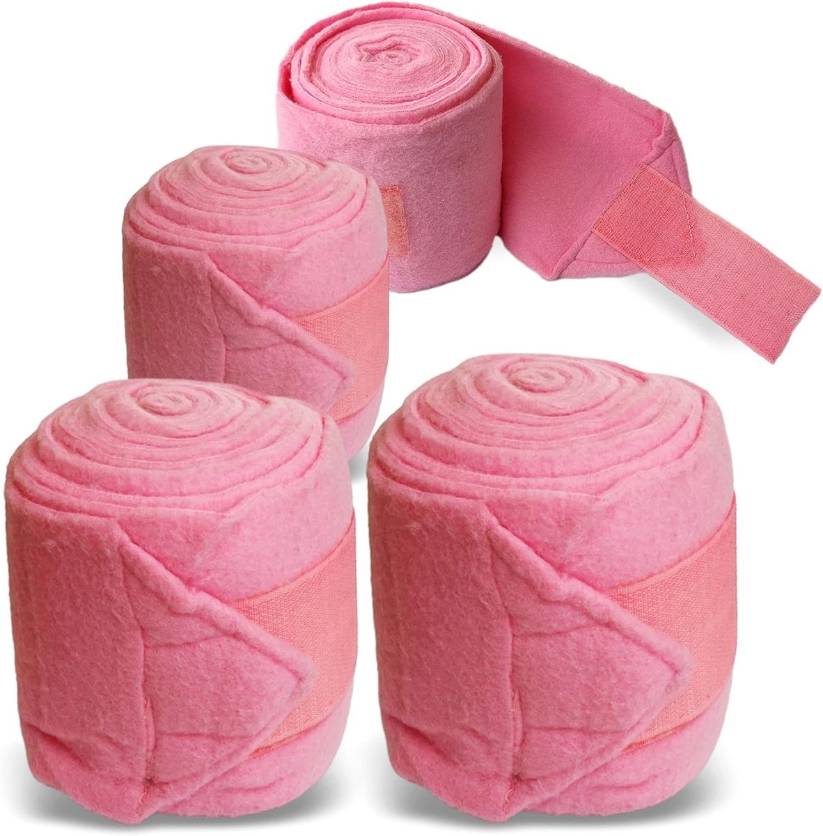 Fleece Horse Bandages with Velcro Closure - Fleece Bandages Horse in Set of 4 with Practical Storage Bag (Shetland - ShopVlot