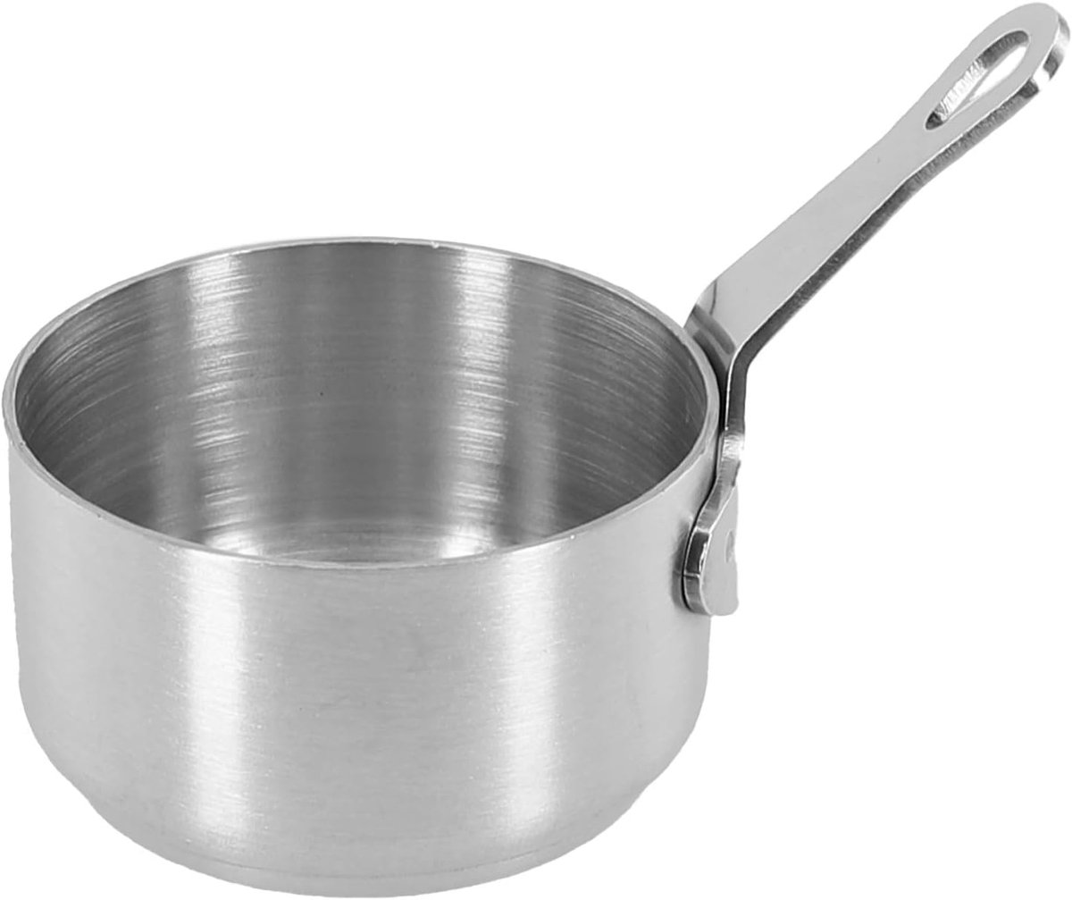 100ml pot gravy stainless steel small saucepan milk pot gravy pot mini sauce pan multifunctional non-stick long handle - ShopVlot