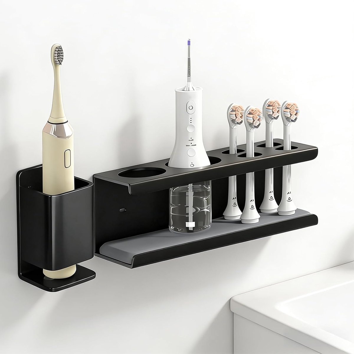 Wall Toothbrush Holder, 2 Pieces, High Quality Toothbrush Holder, 2 Styles, Electric Toothbrush Holder, Toothbrush - ShopVlot