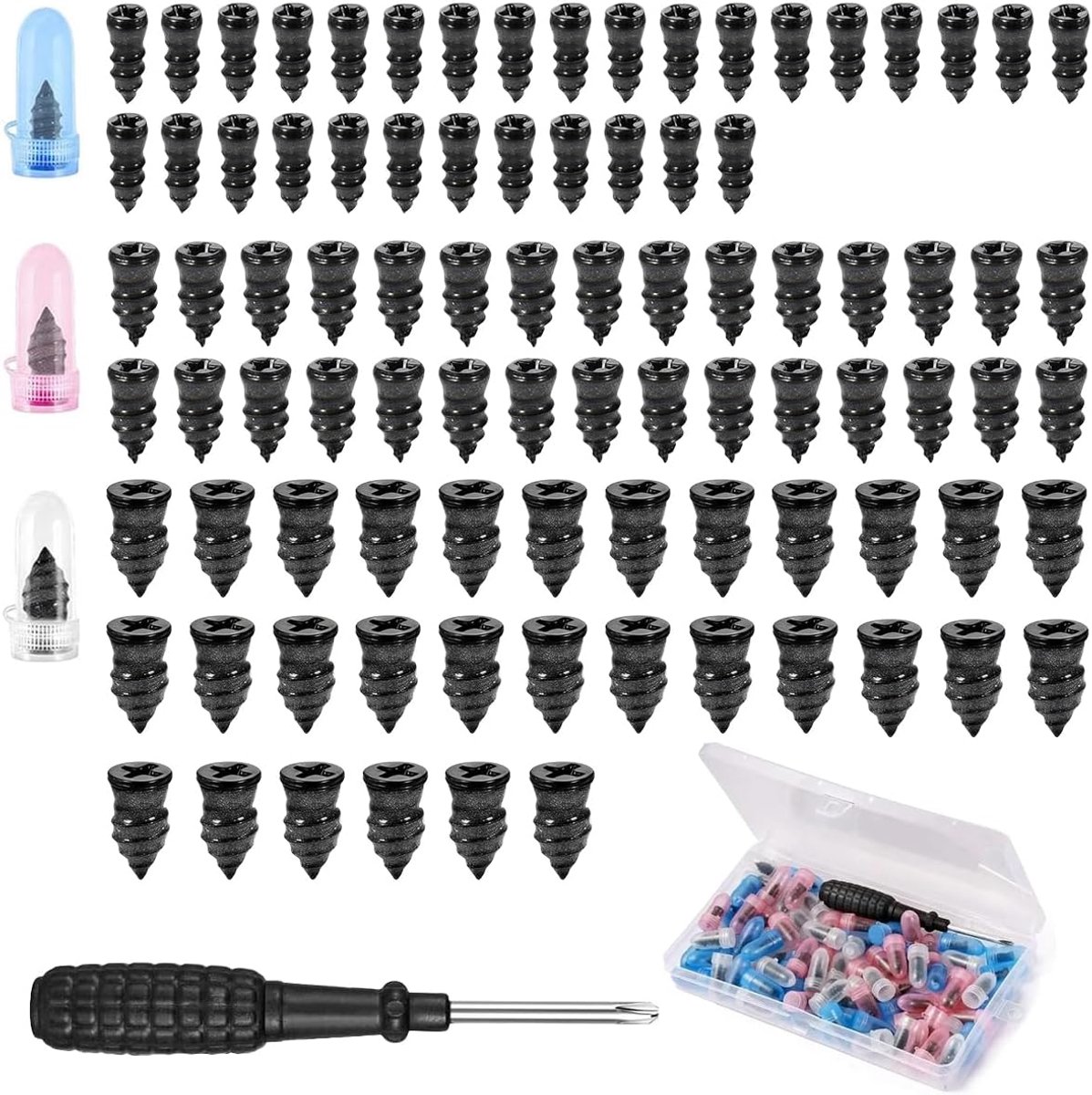 90 stuks vacuüm bandenreparatieset, 3 maten, voor auto, SUV, motorfiets - ShopVlot