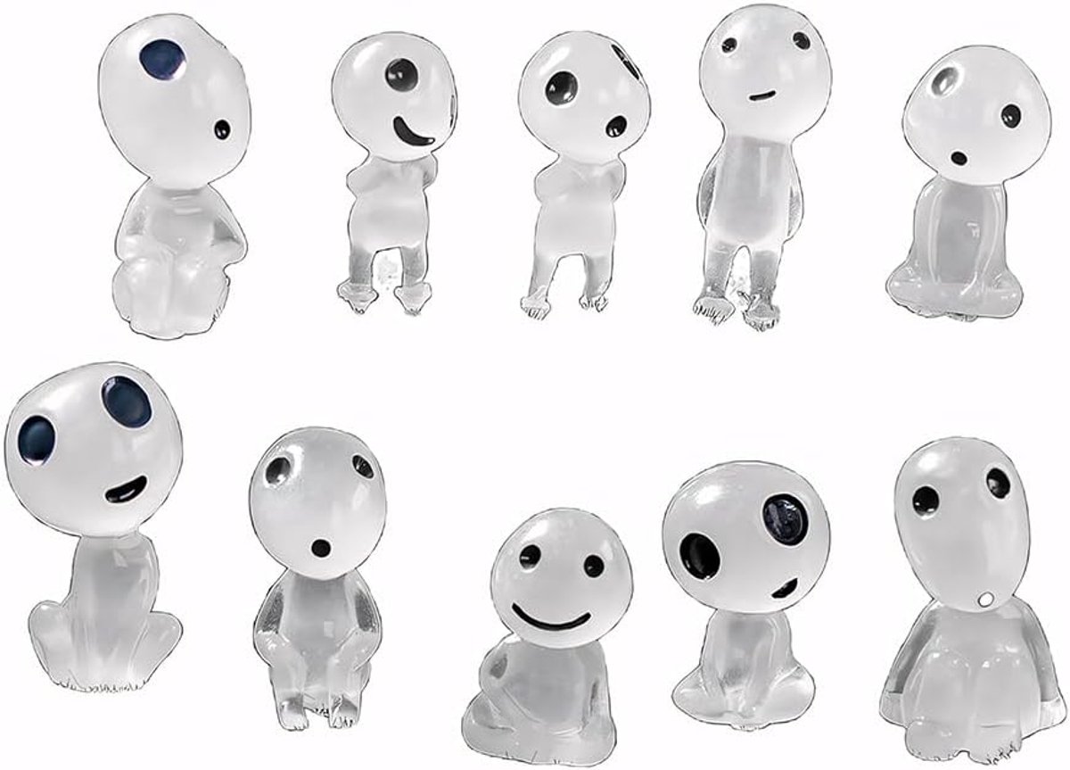 Miniatuur tuinfiguren 10 stuks - Houten elfjes - Luminous dangles - Betoverende decoratie voor je tuin - ShopVlot