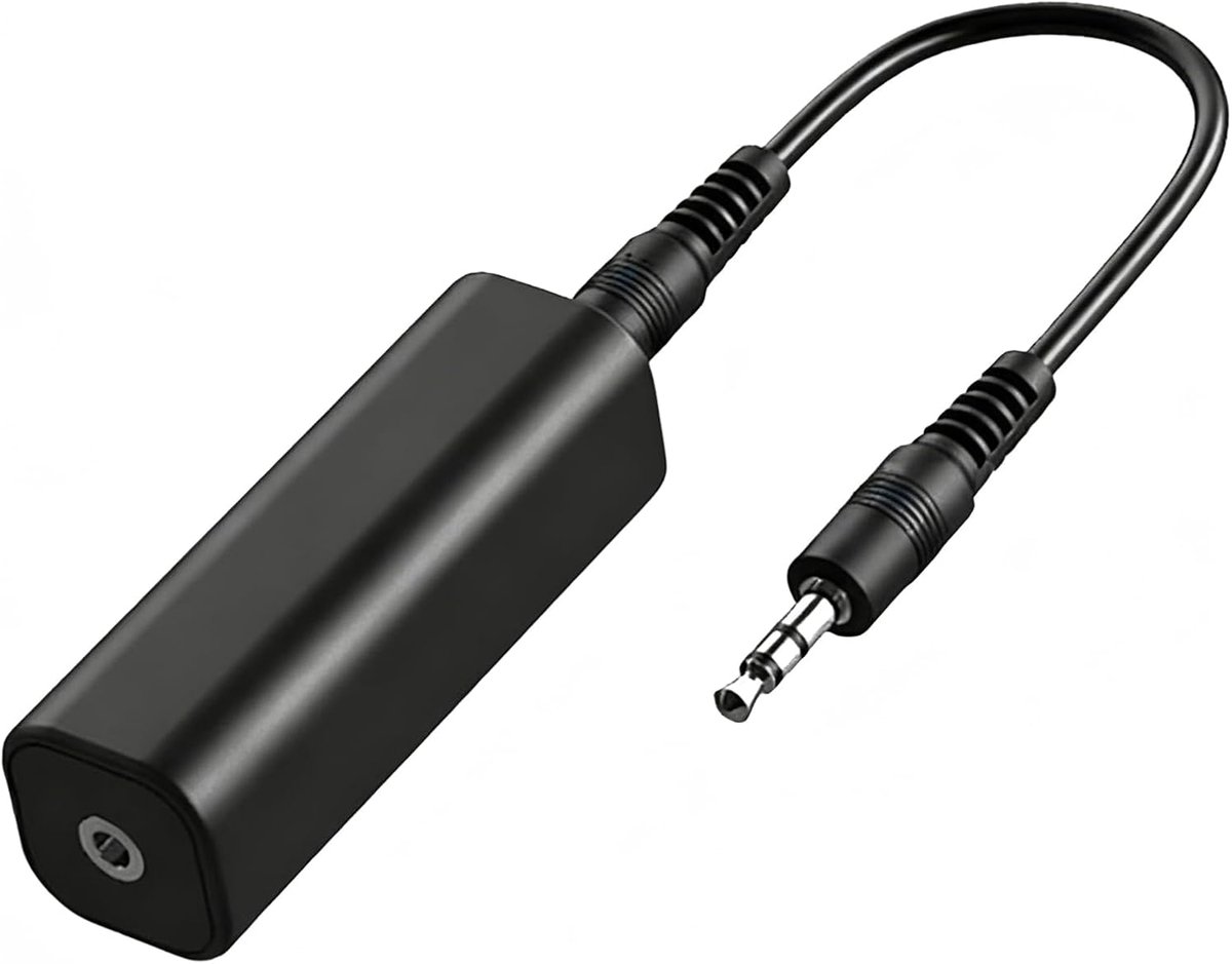 Geluidisolator voor auto/audio systeem - 3.5mm audiokabel - vermindert achtergrondgeluiden - voor helder geluid - ShopVlot