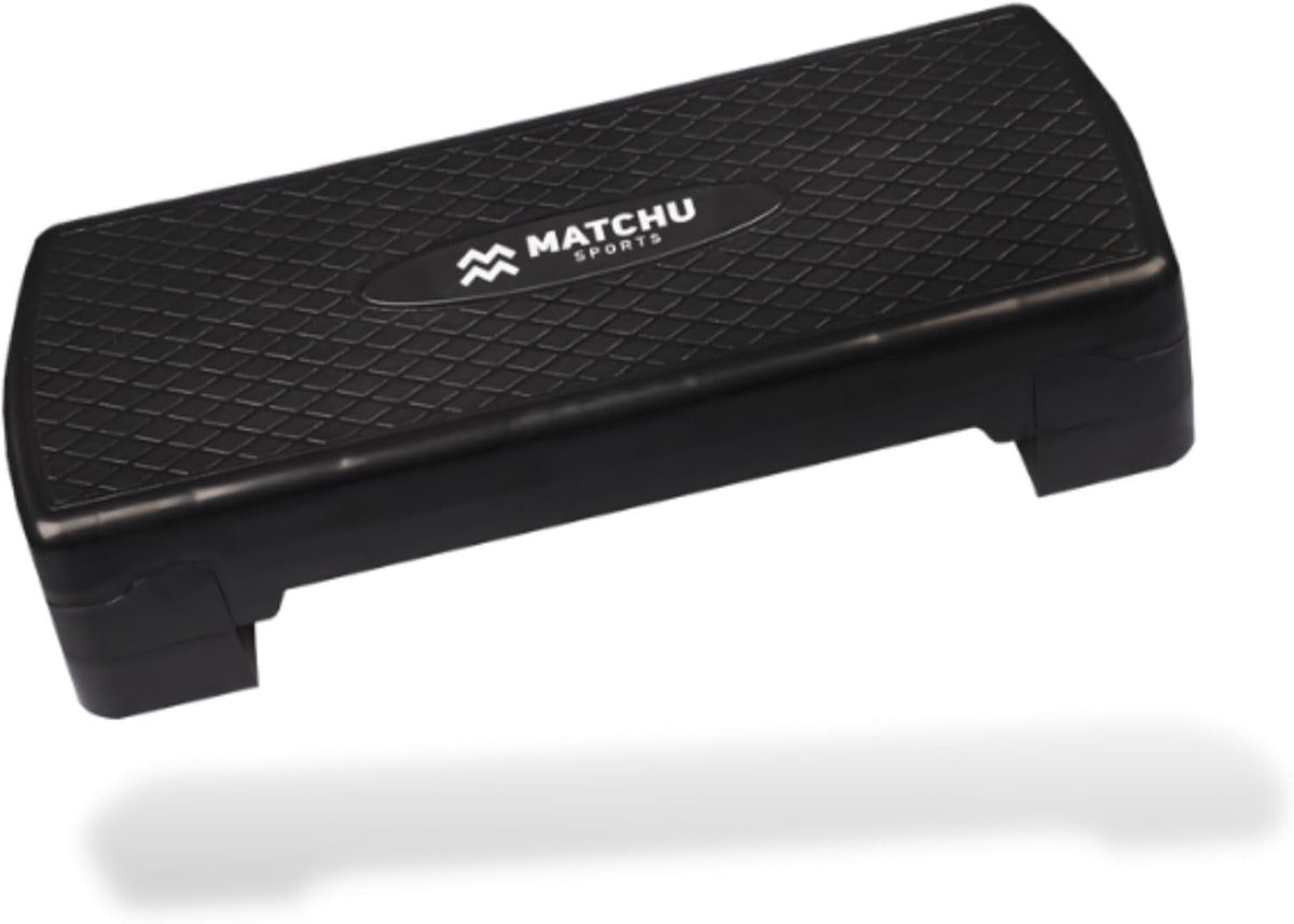 Thijox - Aerobic Step - Fitness Stepbank - Verstelbaar 9/14 CM - Anti-slip - 200 KG Belastbaar - 65x25 CM - Kunststof Zwart - Ideaal voor Thuis Fitnes