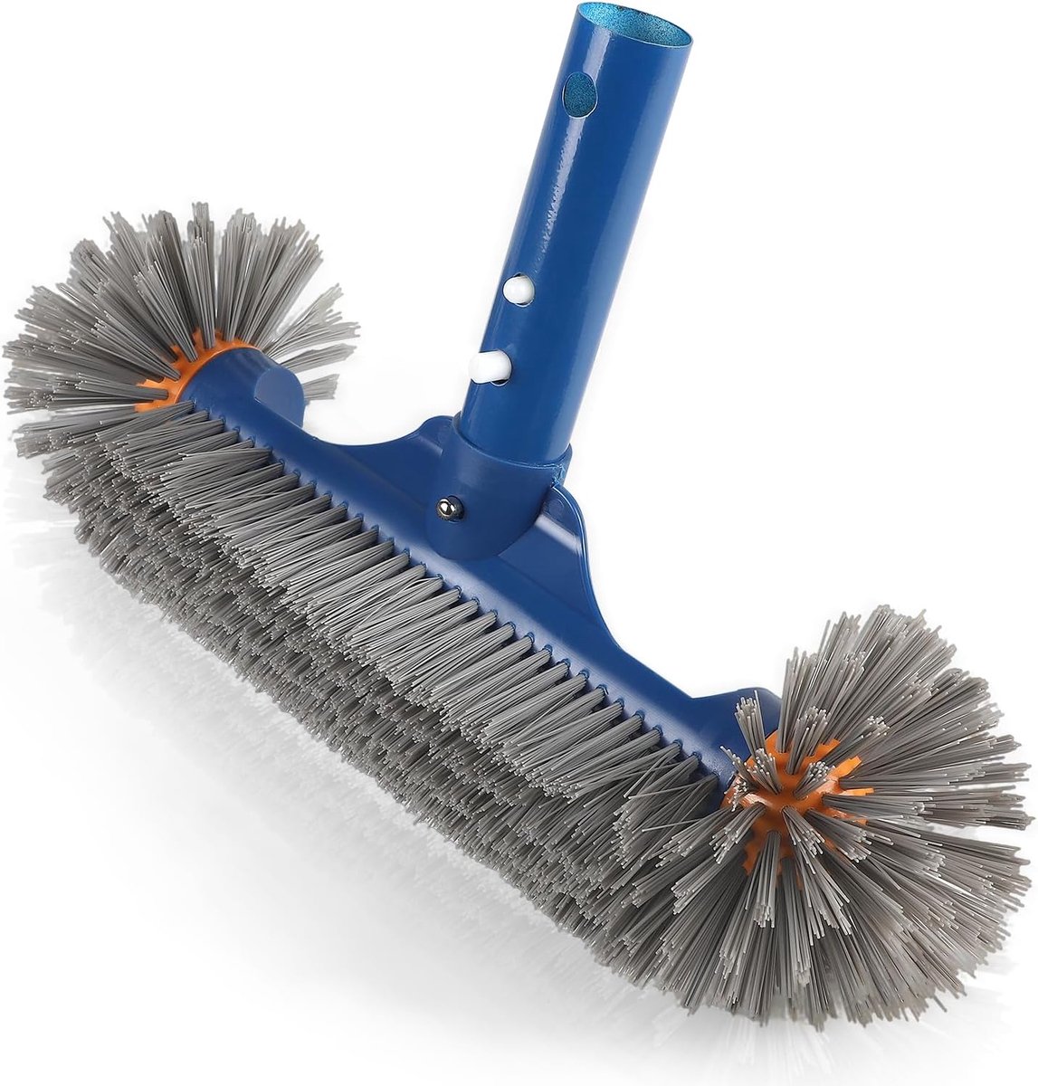 Thijox - 32 cm Ronde Afneembare Zwembadborstel voor Bodem en Wanden, Perfect voor Zwembaden en Badkamers, Efficiënte Reiniging zonder Handvat