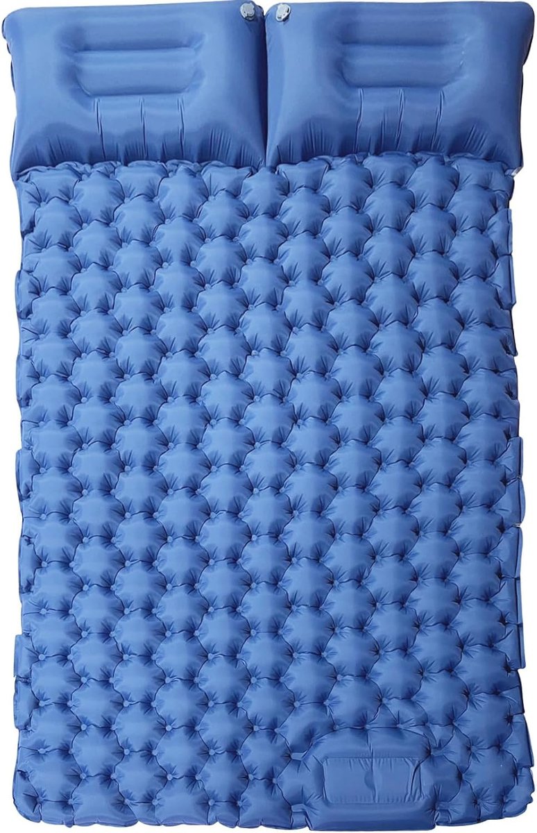 Camping Matras 2 Personen - Luchtbed Tweepersoons - Kamperen en Reizen - Met Ingebouwde Voetpomp