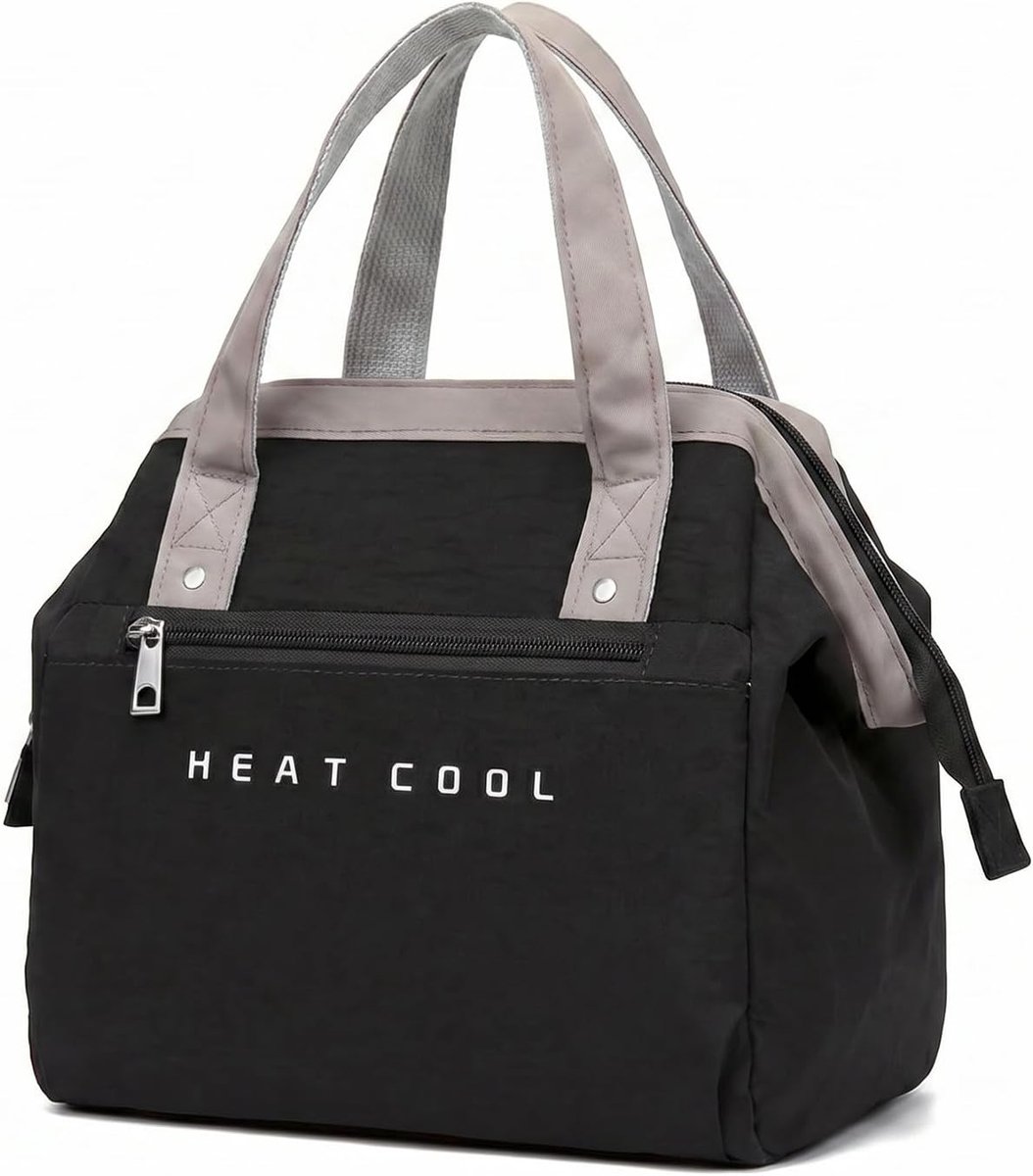 SnelShoppen - Geïsoleerde koeltas 10L voor dames en heren - Grote lunchtas, draagbare lunchbox, lichte koelbox voor werk, school, picknick, reizen - Z