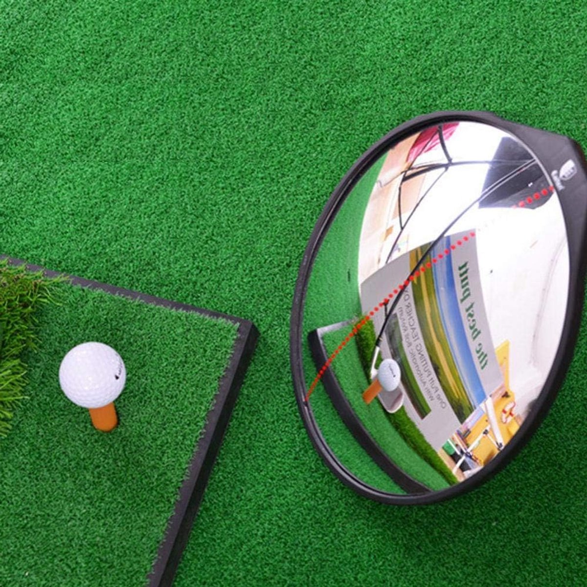 Swing Golf Trainer met Convex Spiegel voor 360 Graden Training - Verbeter je Golftechniek en Swingvaardigheden