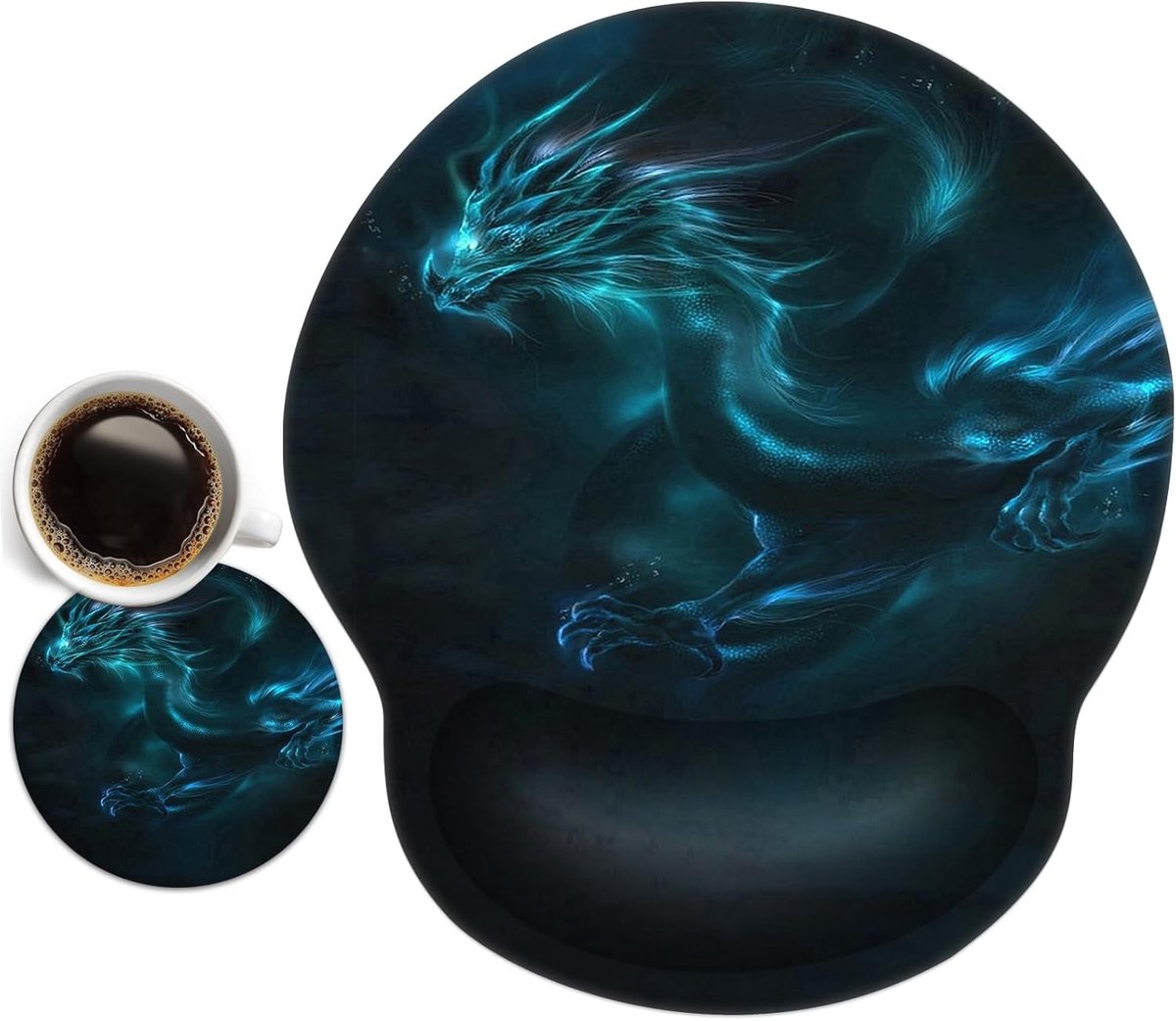 Ergonomische Muismat met Handsteun en Gel Pad voor Computer en Laptop, Ideaal voor Comfortabel Werken en Spellen