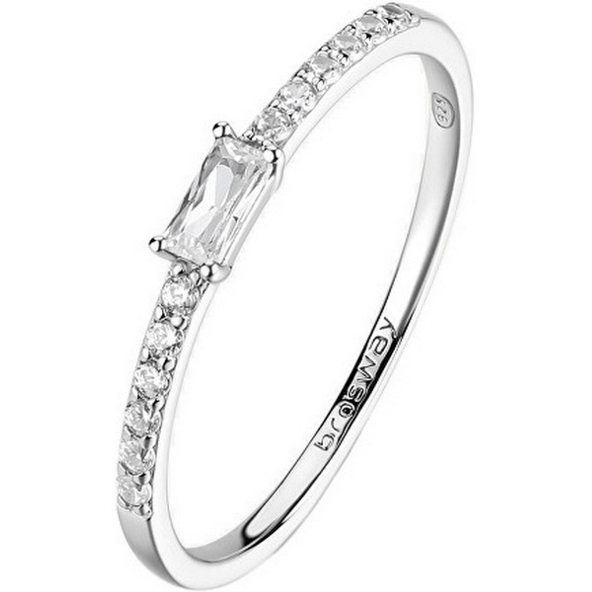 BROSWAY FANCY FIW167 - 50 MM - ZILVEREN RING MET ZIRKONIA'S 1 STUK