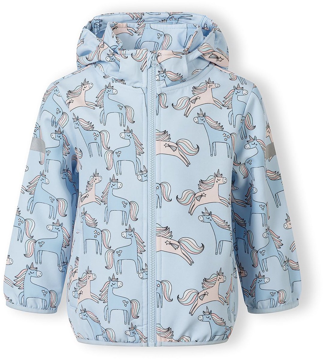 Minoti zomerjas meisjes softshell - met eenhoornprint