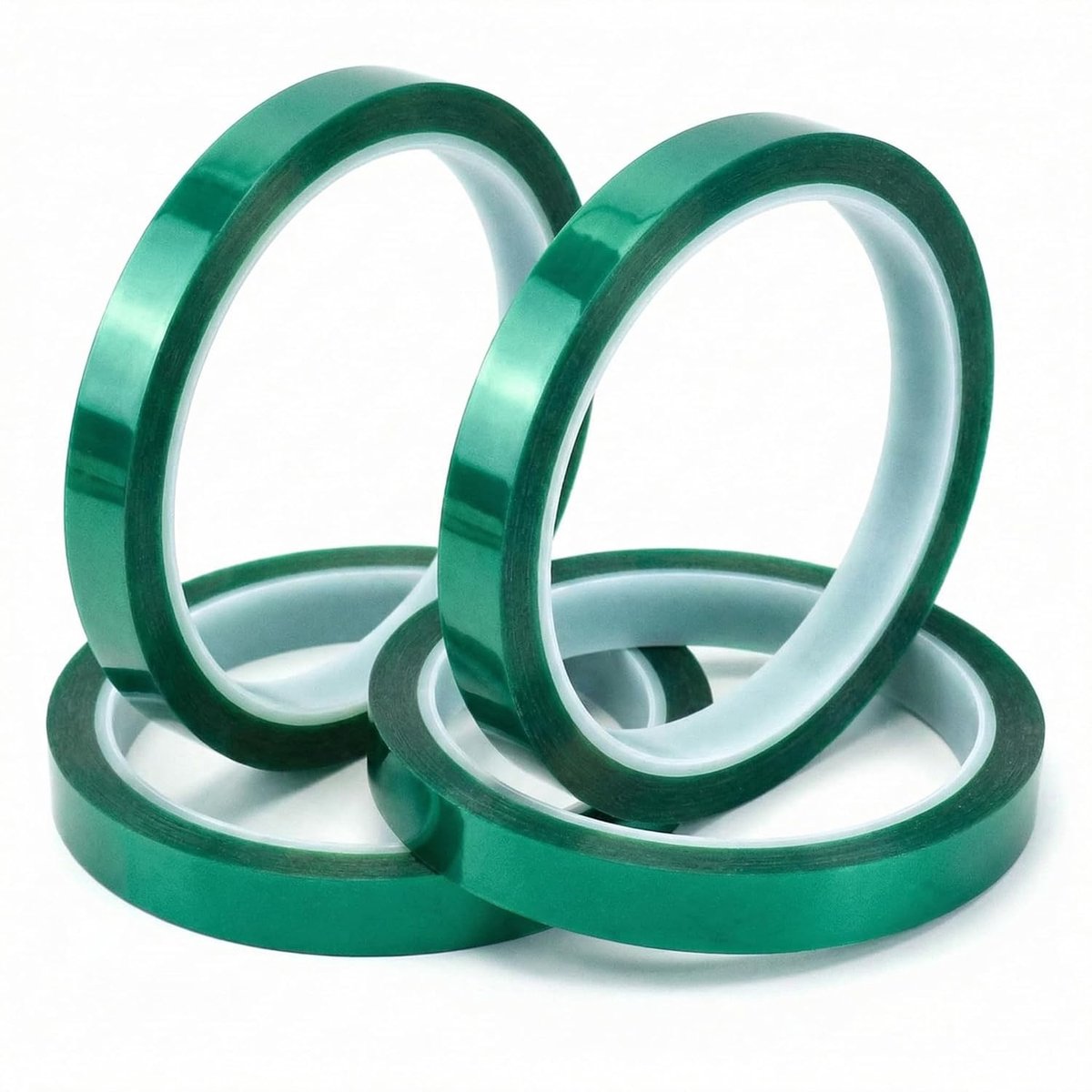 Thijox - Hittebestendige Tape 10 mm x 33 m - Sublimatie Tape - Thermische Plakband - Groene Elektronische Printplaat Tape - Geen Residue - 4 Rollen