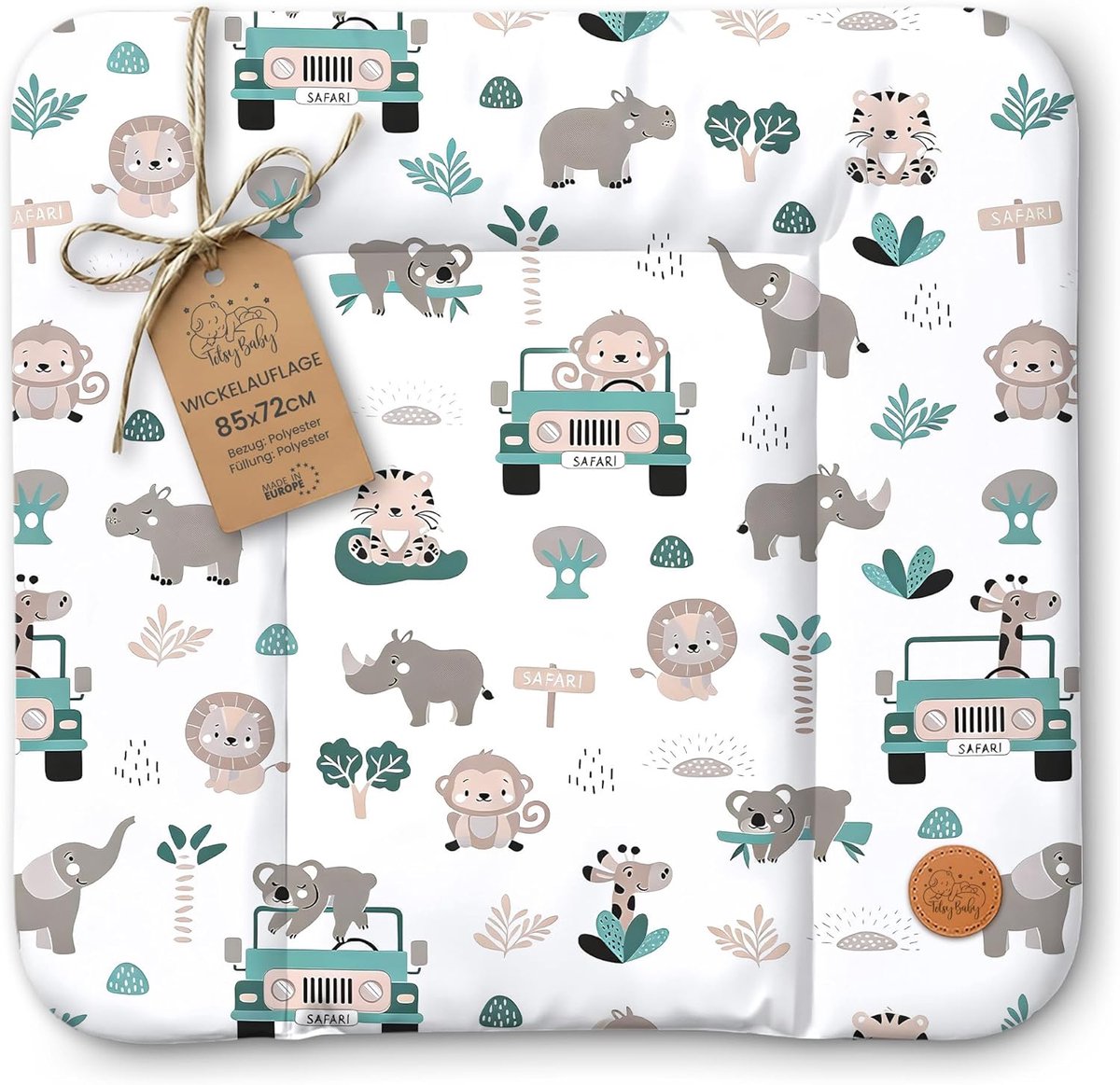 Thijox - Verschoonmat Waterdicht Afwasbaar Baby 85x72 cm - Hygiënische Commode Mat voor Verschoningsmeubel, Zacht en Makkelijk Schoon te Maken, Oeko-T