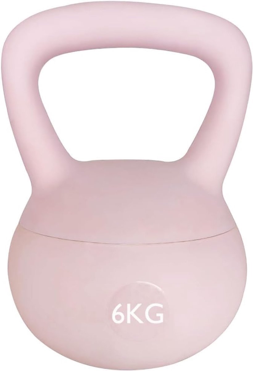 SnelShoppen - Soft Kettlebell 6kg voor Veilig Thuisfitness - Gewichtstraining voor Mannen & Vrouwen - Flexibele Bottom, Anti-slip Handvat, Ideaal voor