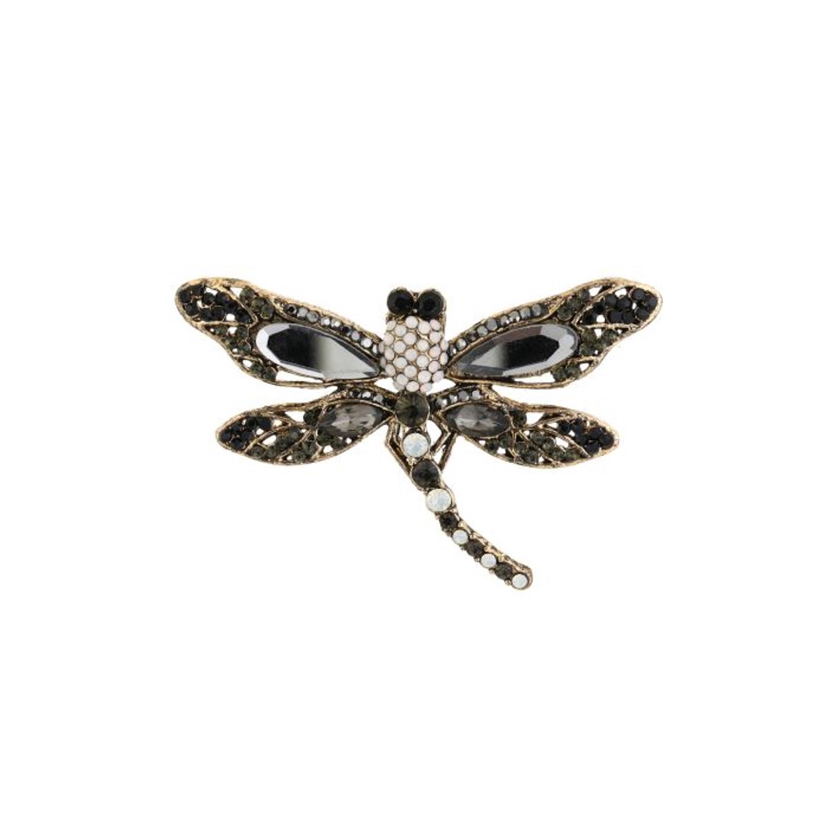 Bijoutheek Broche Libelle Black