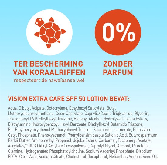 Vision Extra Care SPF 50 - Zonnebrand - Factor 50 - 180 ml