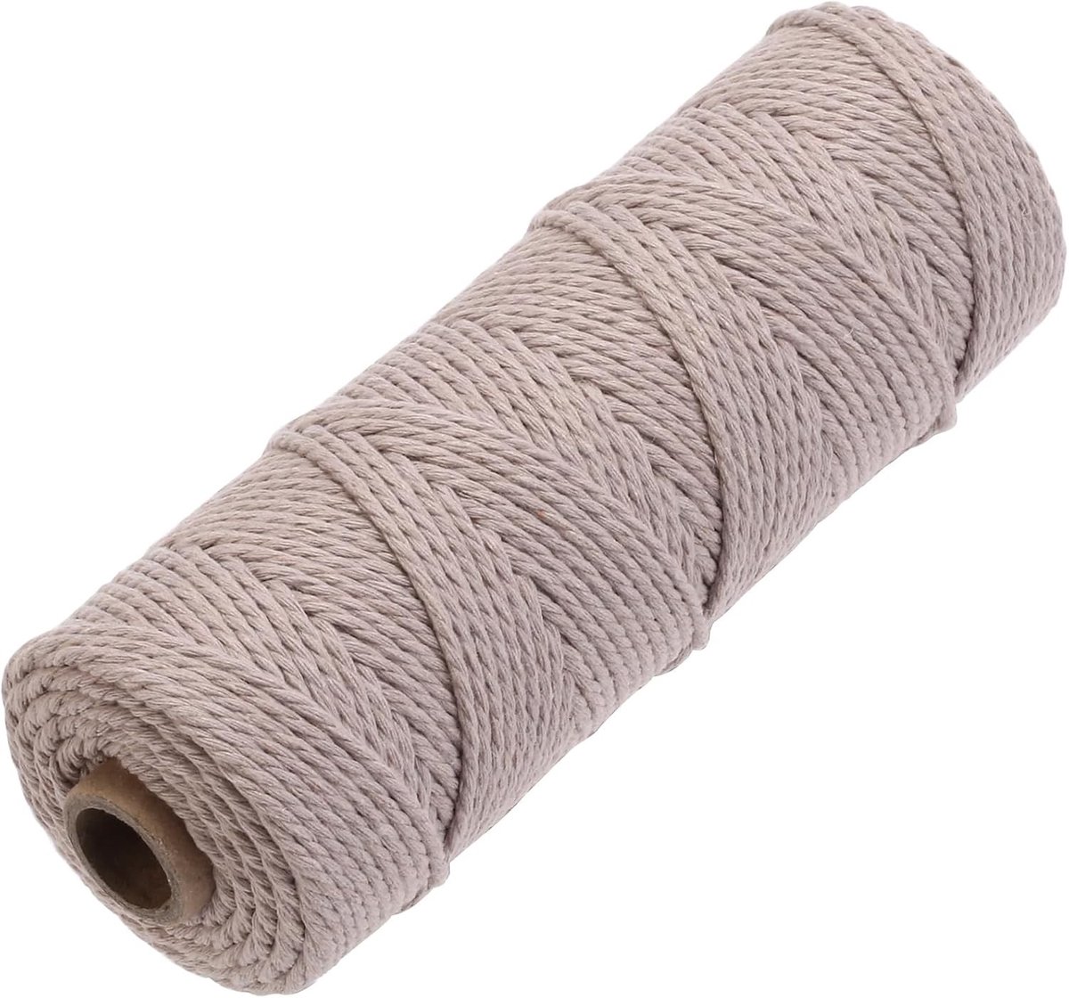 Katoenen Macramé Touw 2 mm x 100 m - Hoogwaardige, Zachte en Sterke Draad voor Macramé Projecten, Vlechten en Handgemaakte Decoraties