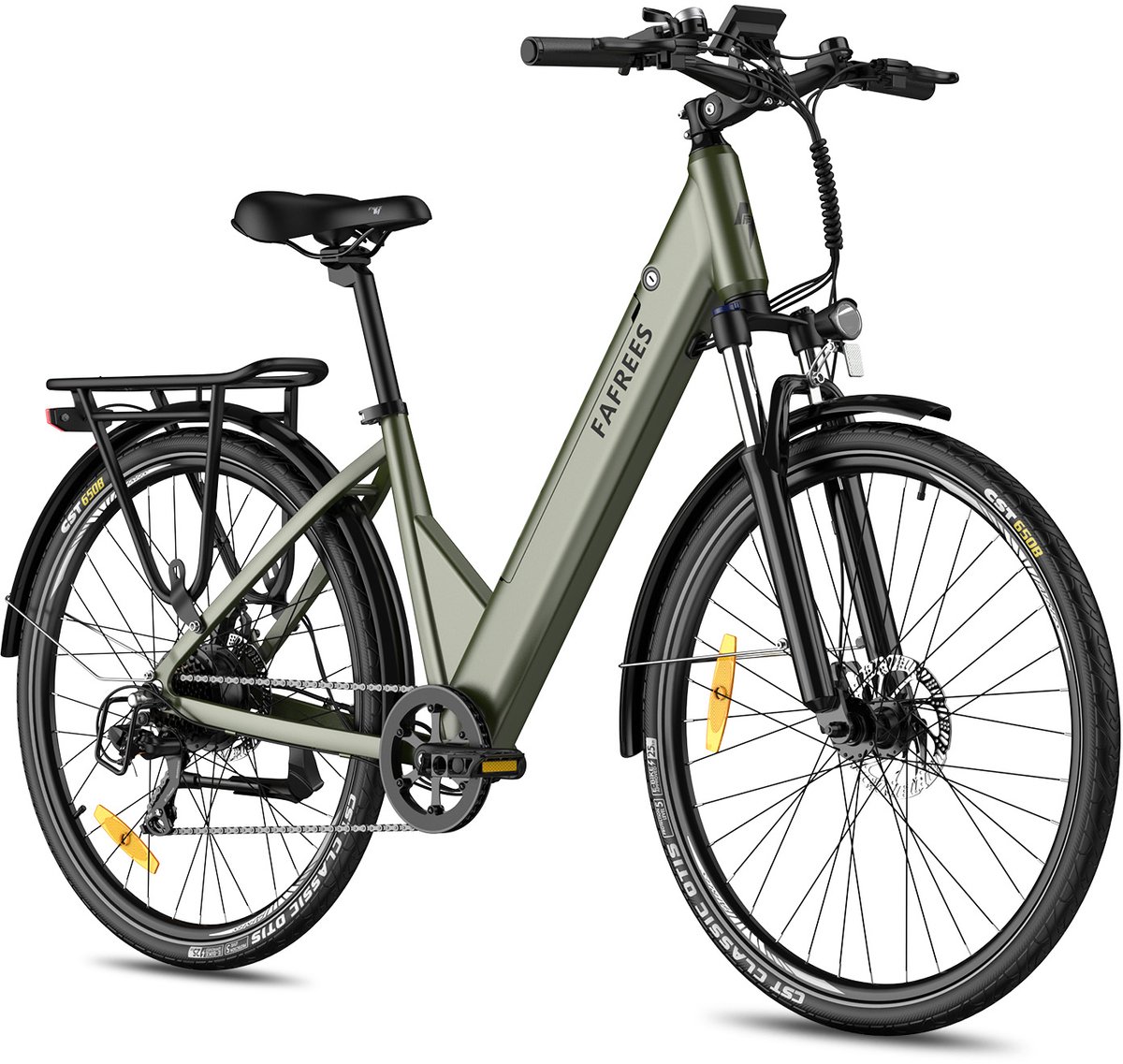 FAFREES F28 Pro Elektrische Stadsfiets – 27.5" Wielen, 36V 15Ah Accu, 65km Bereik, 7-Speed Shimano, Dubbel Geveerd – Step-Through Frame