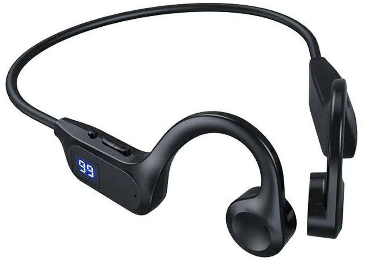 Bluetooth 6.0-hoofdtelefoon met beengeleiding, open ontwerp, zweet- en waterbestendig, stereogeluid in hoge definitie, batterijduur van 10 uur, lichtgewicht en draagbaar.