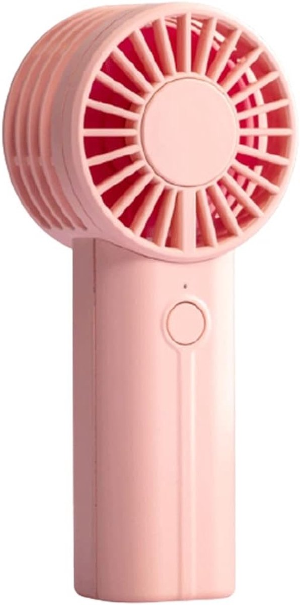 Mini Ventilator - Hand Fan - Koelte Onderweg - Drie Snelheden - 12.9 cm - Roze