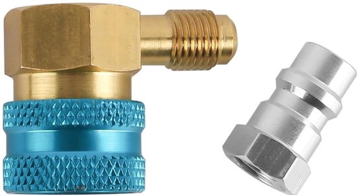 Snelkoppeling voor R1234yf naar R134a-airconditioner, snelkoppeling voor lagedrukzijde, accessoires voor auto-airconditioners