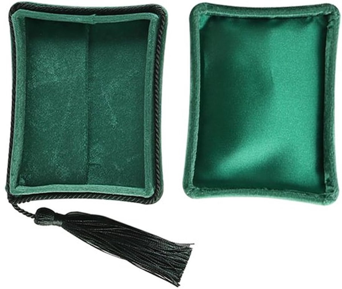 Draagbare pluche sieradendoos Stevige pluche reissieradendoos voor vrouwen Praktische sieradenopbergorganizer Elegante sieradendoos
