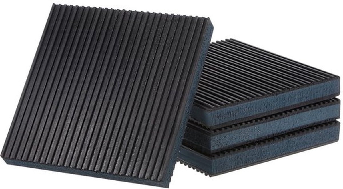 stuks EVA Foam Rubber Anti Vibratie Pads - [6" x 6" x 7/8"] Isolatie Rubber Pads, Anti-Slip, voor HVAC Systeem en Wasmachine, Zwart en Blauw