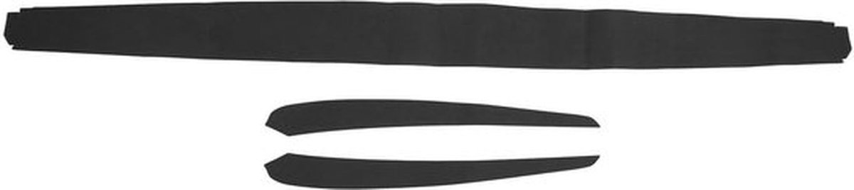 Deurpaneeltrim voor 2021-2023 Model Y Dashboard Cover Wrap Sticker Suède Interieur Deurtrim Armsteun Cover Deurcover (Zwart)
