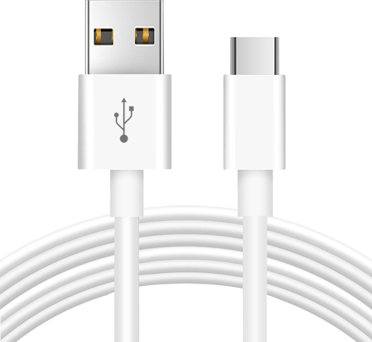 SnelShoppen - 3 m lange USB C-kabel, duurzame USB A naar USB C opladen en datasynchronisatiekabel voor beveiligingscamera's, telefoons, laptops, Switc