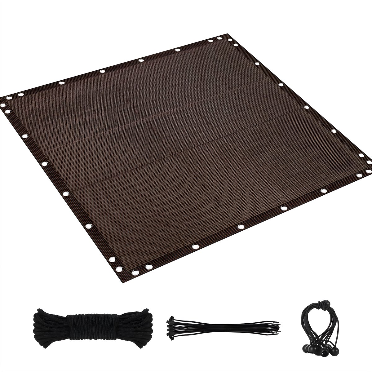 Shade Cloth - 90% zonwerend en privacybeschermend - voor tuin, patio en pergola - 400x500 cm - Koffiebruin 400 x 500 cm