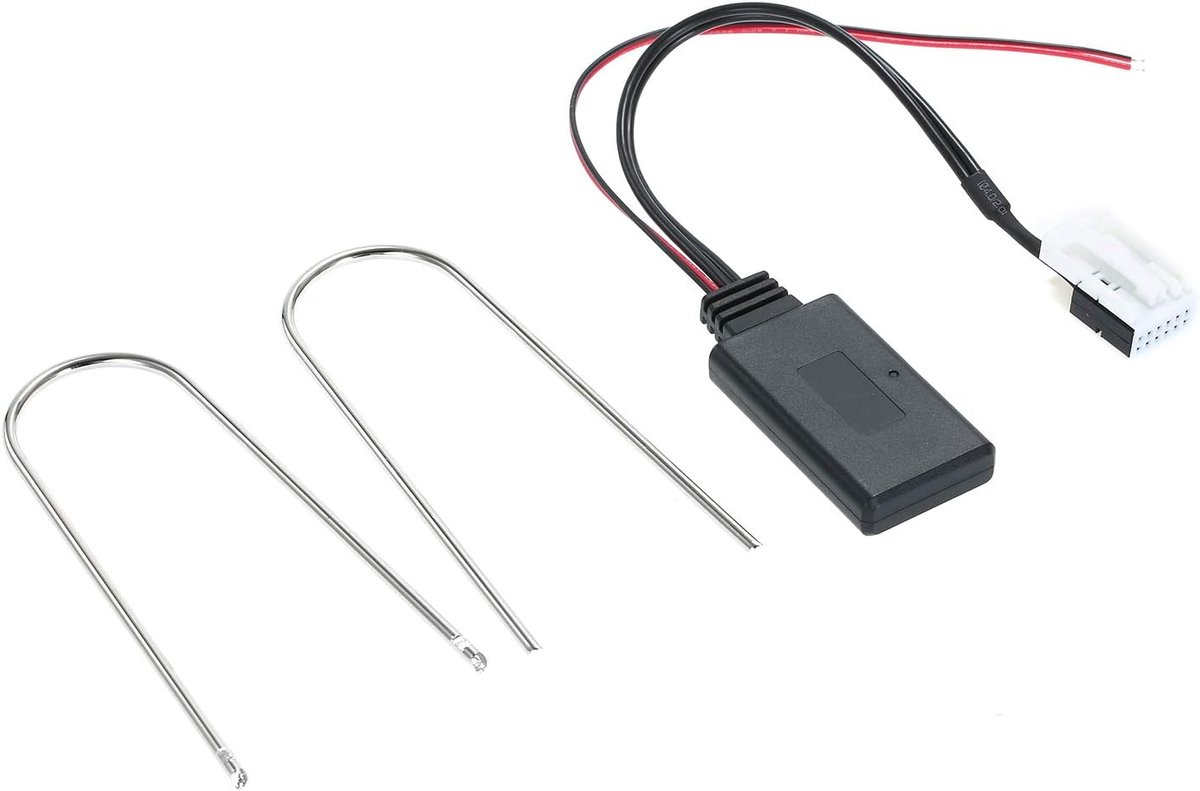 SnelShoppen - 12 Pin Bluetooth Adapter voor Peugeot 207 307 407 308 en Citroën C2 C3 - Draadloze Stereo Radio Aux In - Muziek Streamen van Telefoon