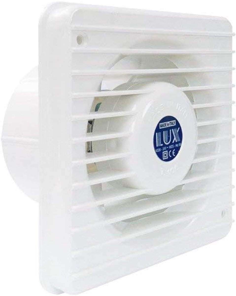 SnelShoppen - Drain Fan D 80mm Axiaal Thermoplastisch Ventilator voor Luchtverversing en Vochtverwijdering - Wandmontage, 240V, 60m3/h, Geluidsniveau