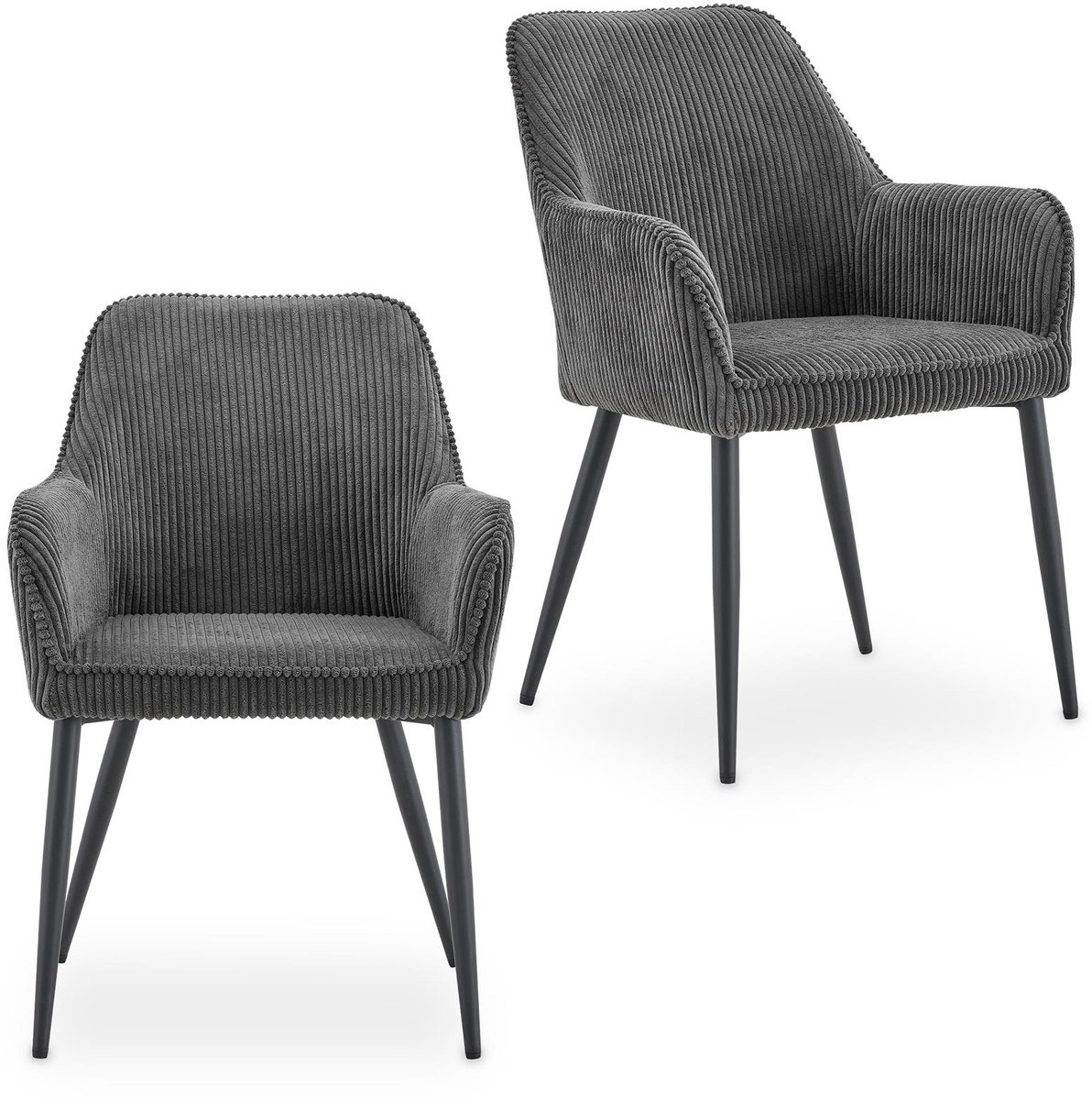 Eetkamerstoelen VERONA, set van 2 – grijs