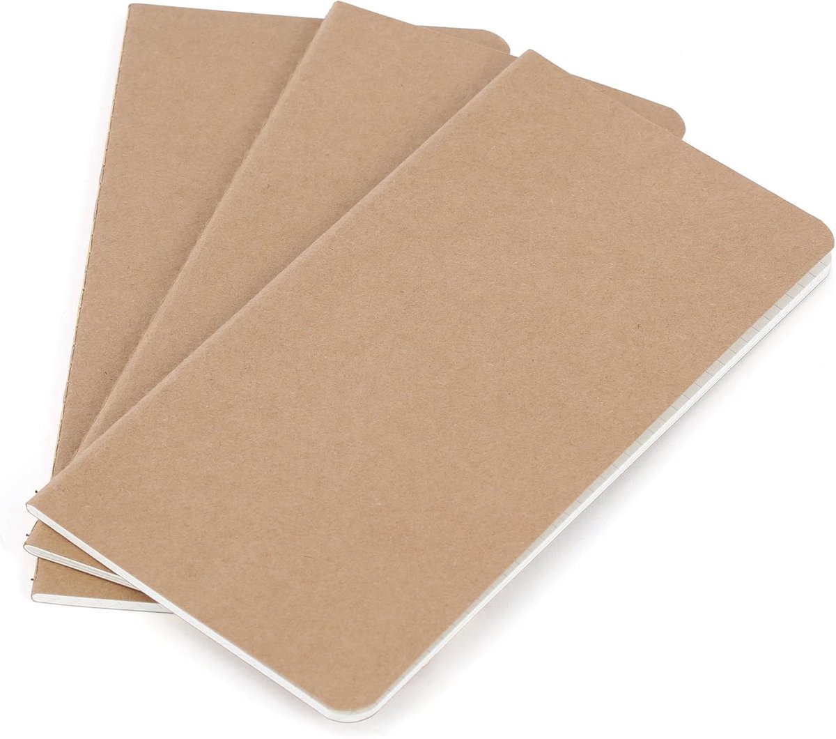 Thijox - Puntjesraster A6 Travelers Notebook Navulling - 100 GSM Papier - 3 Handgemaakte Boekjes - 180 Pagina's voor Dagboeken, Planners en Creatief S
