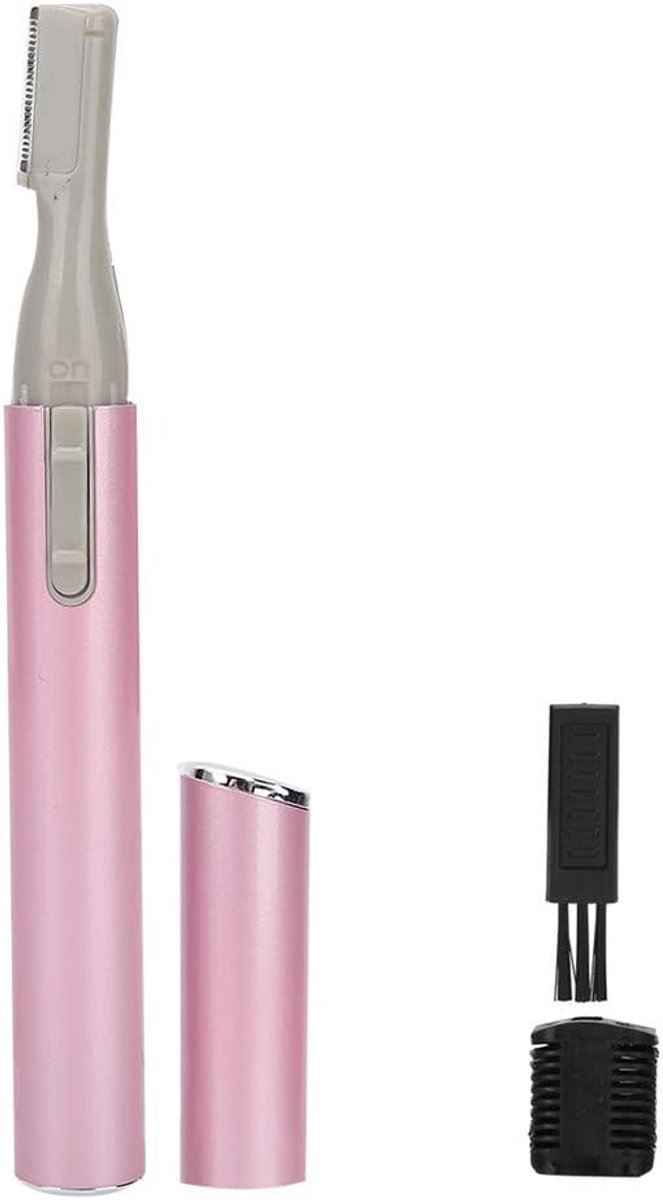 SnelShoppen - Draadloze Vrouwen Elektrische Scheerapparaat, Mini Wenkbrauwtrimmer voor Gezicht en Lichaam, Haarverwijderingsgereedschap met Afneembaar