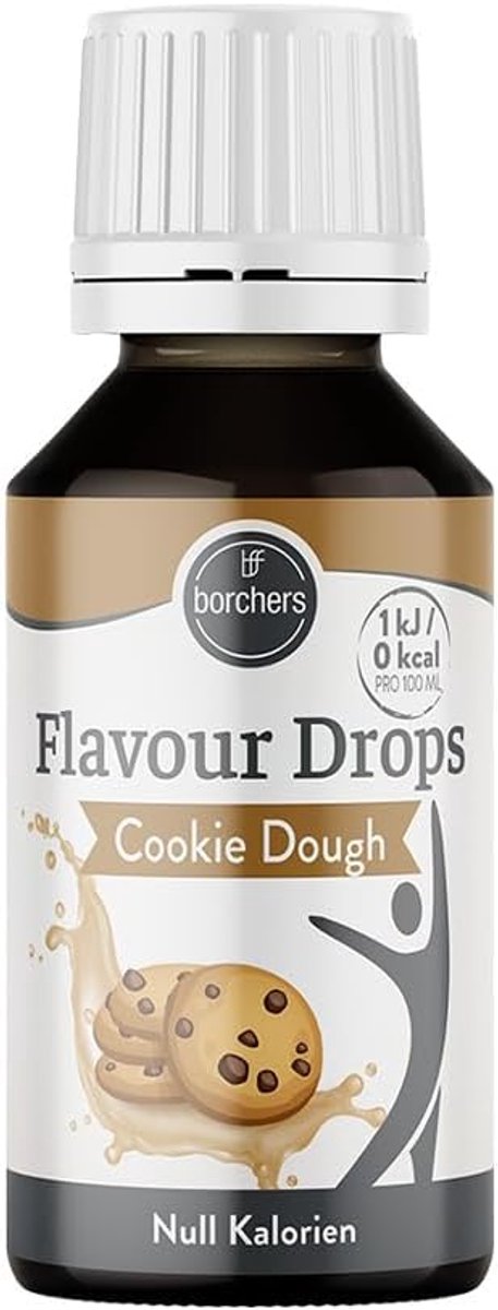 SnelShoppen - Flavour Drops Cookie Dough 0 Calorieën, Zoetstof voor Koken en Bakken, Smaakdruppels 30 ml voor Drankjes, Bakkerijproducten en Desserts