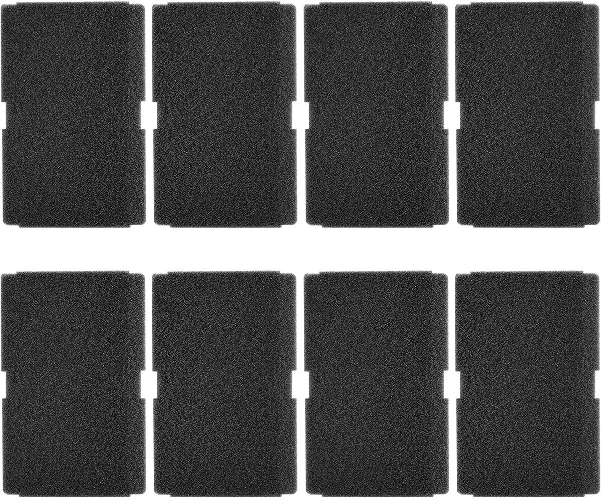 SnelShoppen - 8 Stuks Drogerfilter 240x155x10 mm Sponsfilter voor Wasdroger, Hoofdfilter voor Condensatiedroger, Zacht en Duurzaam, Hoogwaardige Zwart