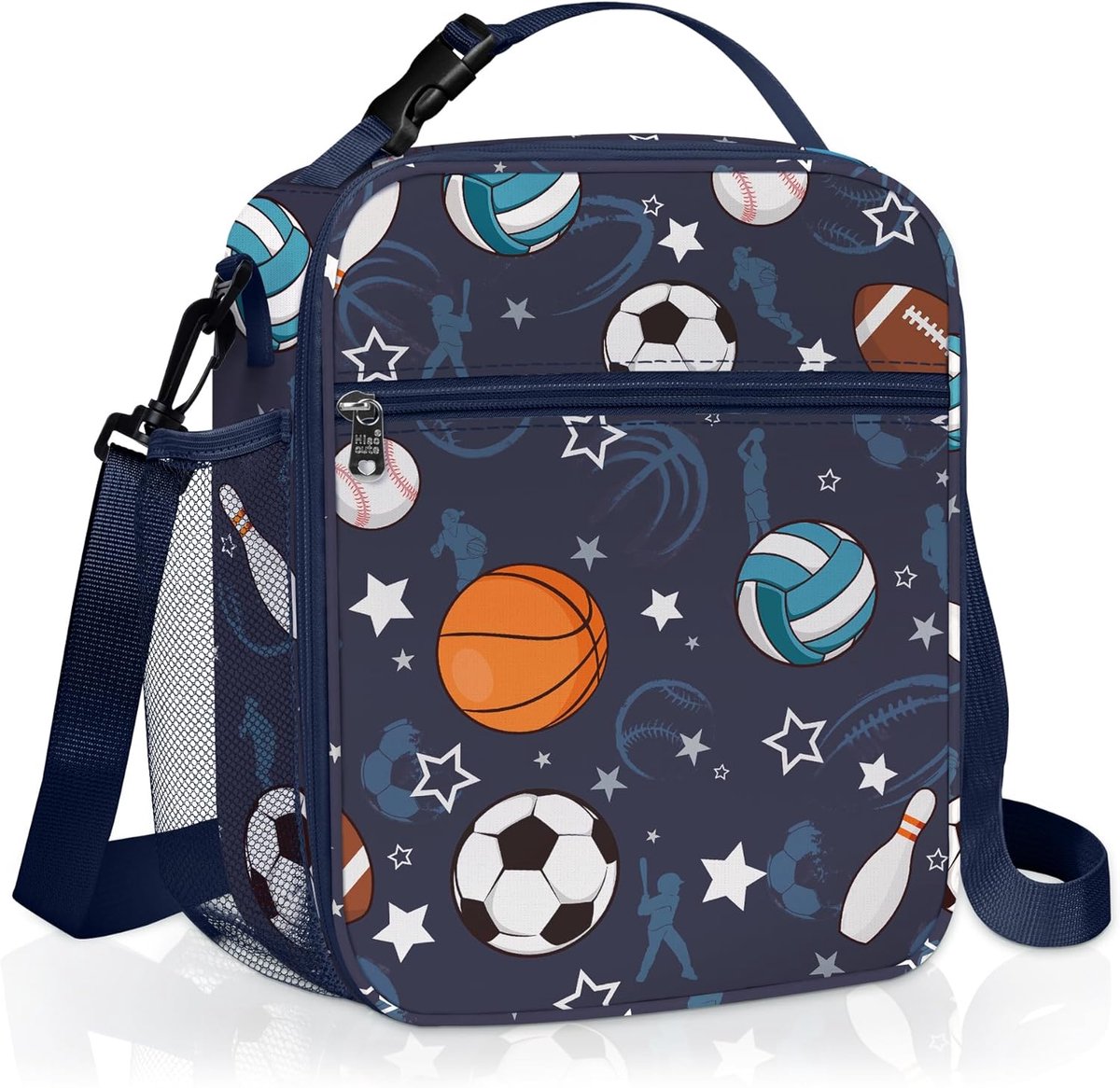SnelShoppen - Geïsoleerde Grote Thermische Koeltas voor Kinderen - Lunchbox Draagtas voor Jongens - Waterdicht, Makkelijk Schoon te Maken, Perfect voo