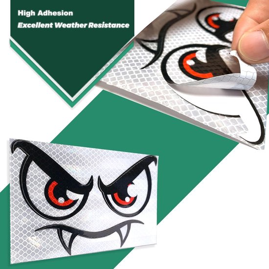 Thijox - Oogstickers voor Robotmaaier, Weerbestendig, Decoratieve Stickers voor Grasmaaier, Geschikt voor Huishoudelijke Robots, 10 Stuks, Tuin Decora — afbeelding 5