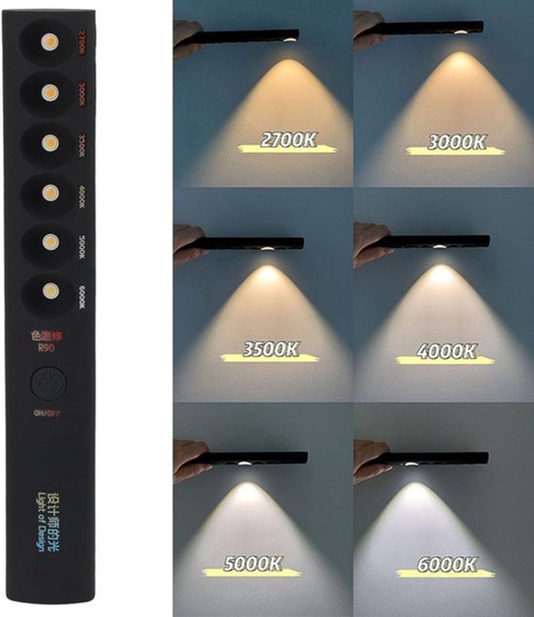 Oplaadbare Lamp Stick Fotografie Lichtbalk 2700K‑6000K 6 Modellen Draagbaar Daglicht Opvulling