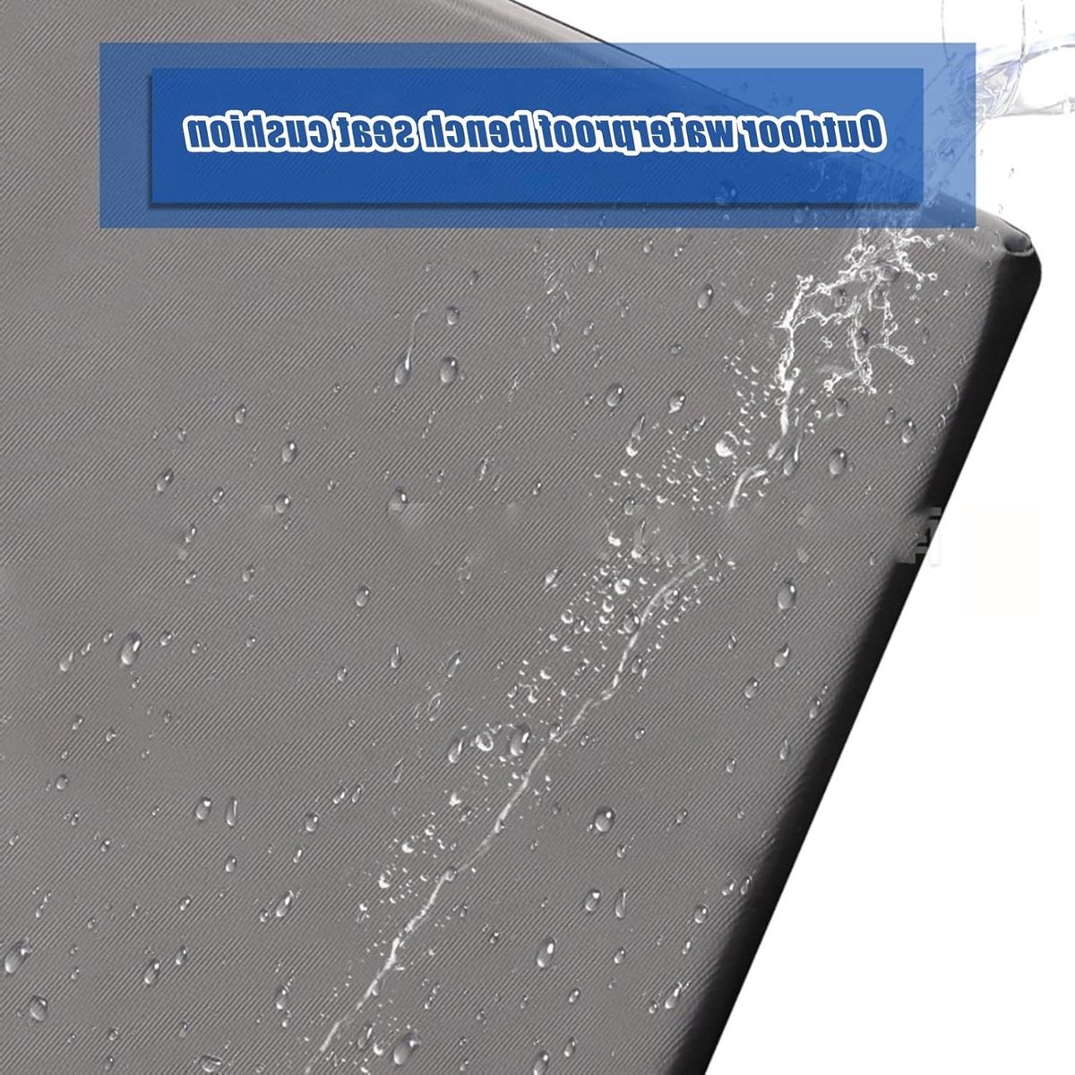 Buitenkussen Bank - Zitkussen Tuin - Comfortabel Zitten - Waterdichte Stof - 180 x 45 cm - Donkerblauw