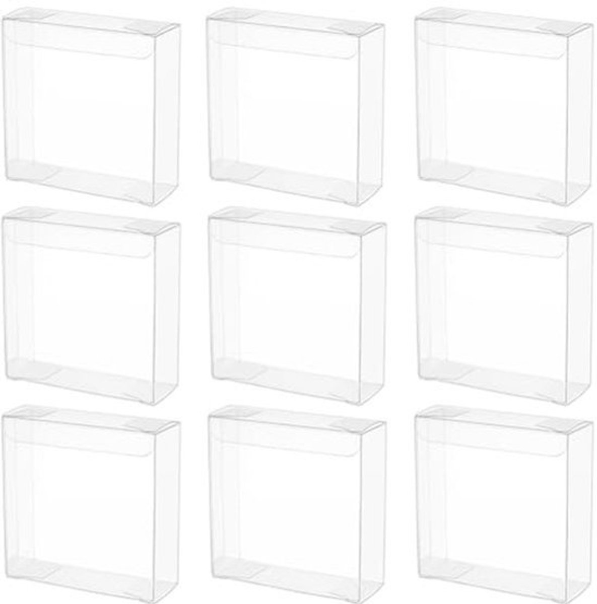 Transparante PVC-dozen - 20 stuks - 11 x 5 x 11 cm - Robuust en lichtgewicht